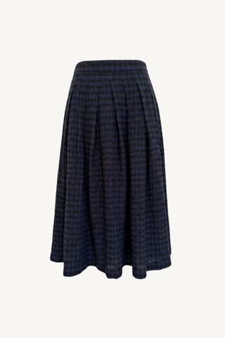 jules skirt - navy/black check