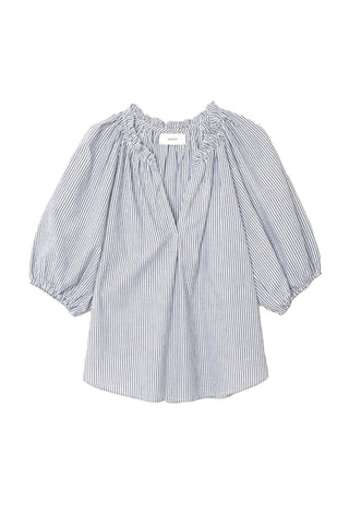 jules top - blue ink stripe