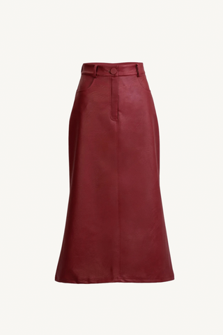 layan skirt - brick red
