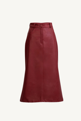 layan skirt - brick red