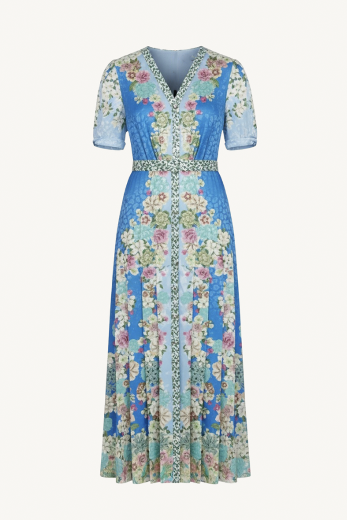 saloni - lea shirt dress - feather daisy placement Eloise saloni - lea shirt dress - feather daisy placement Eloise