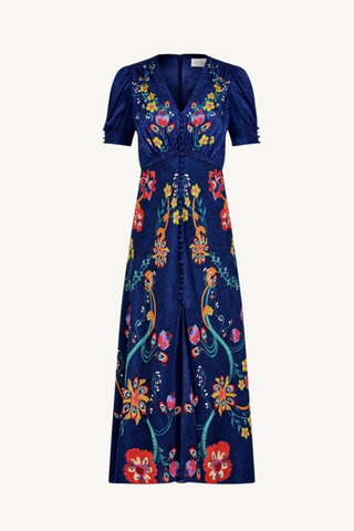 lea long dress - corsage bloom placement