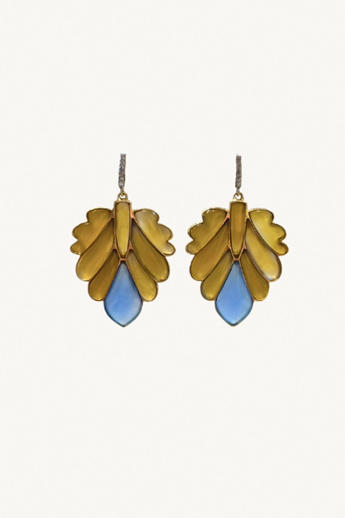 chsyprase and turquoise earrings