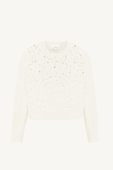 lexia embellished sweater - cream