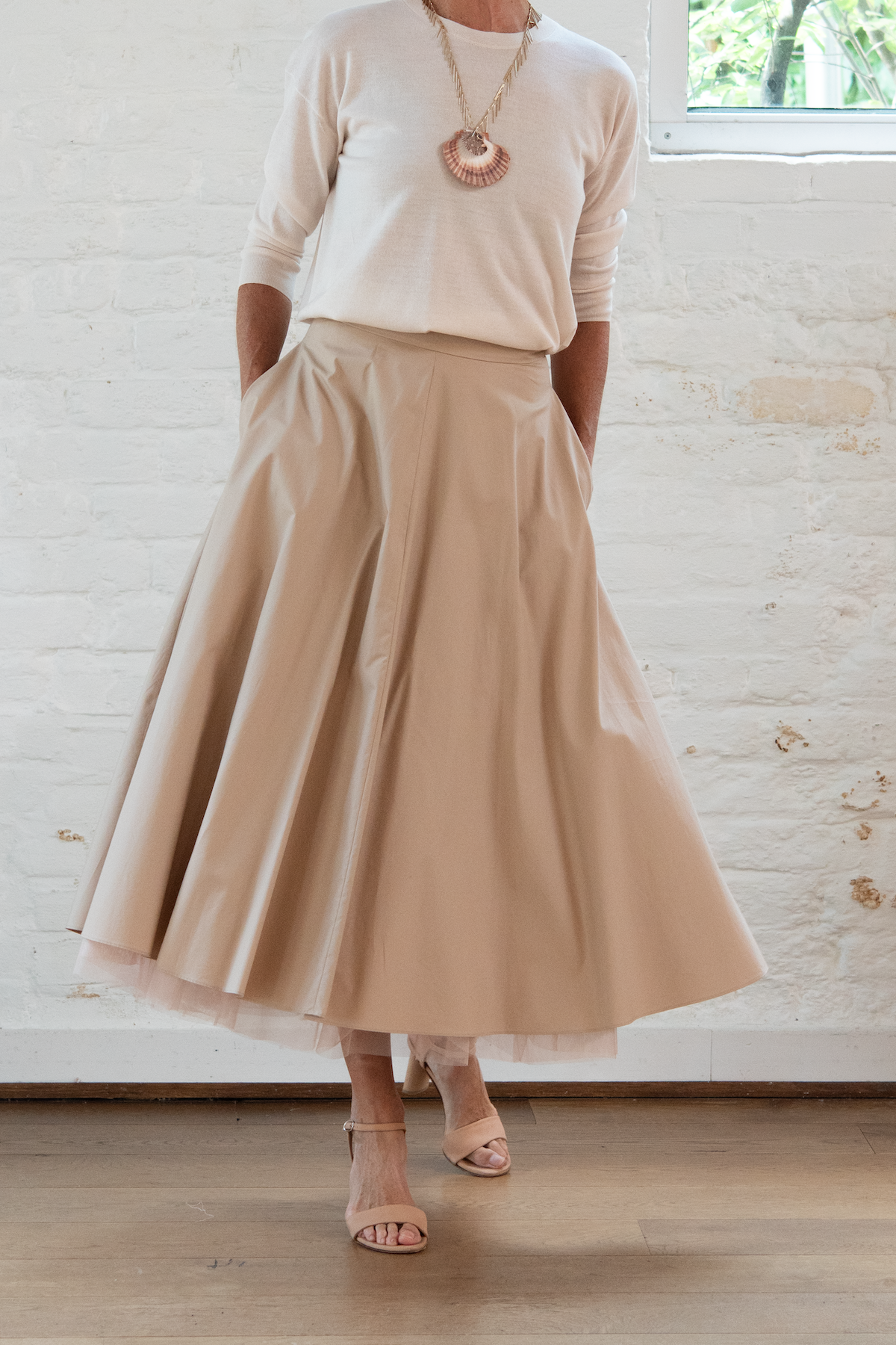 refined essentials pullover - ivory