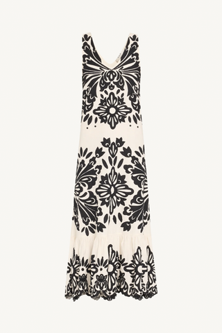 liliana maxi tank dress - black