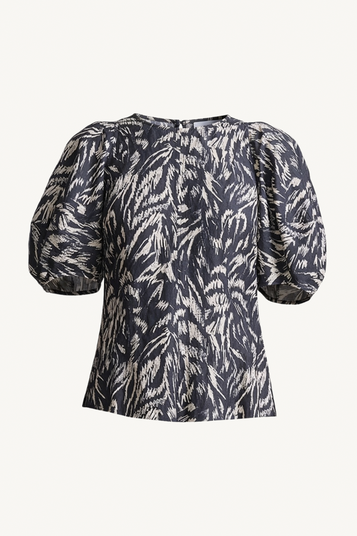lino top - abstract animal midnight