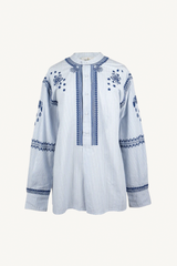 lion shirt - blue oxford