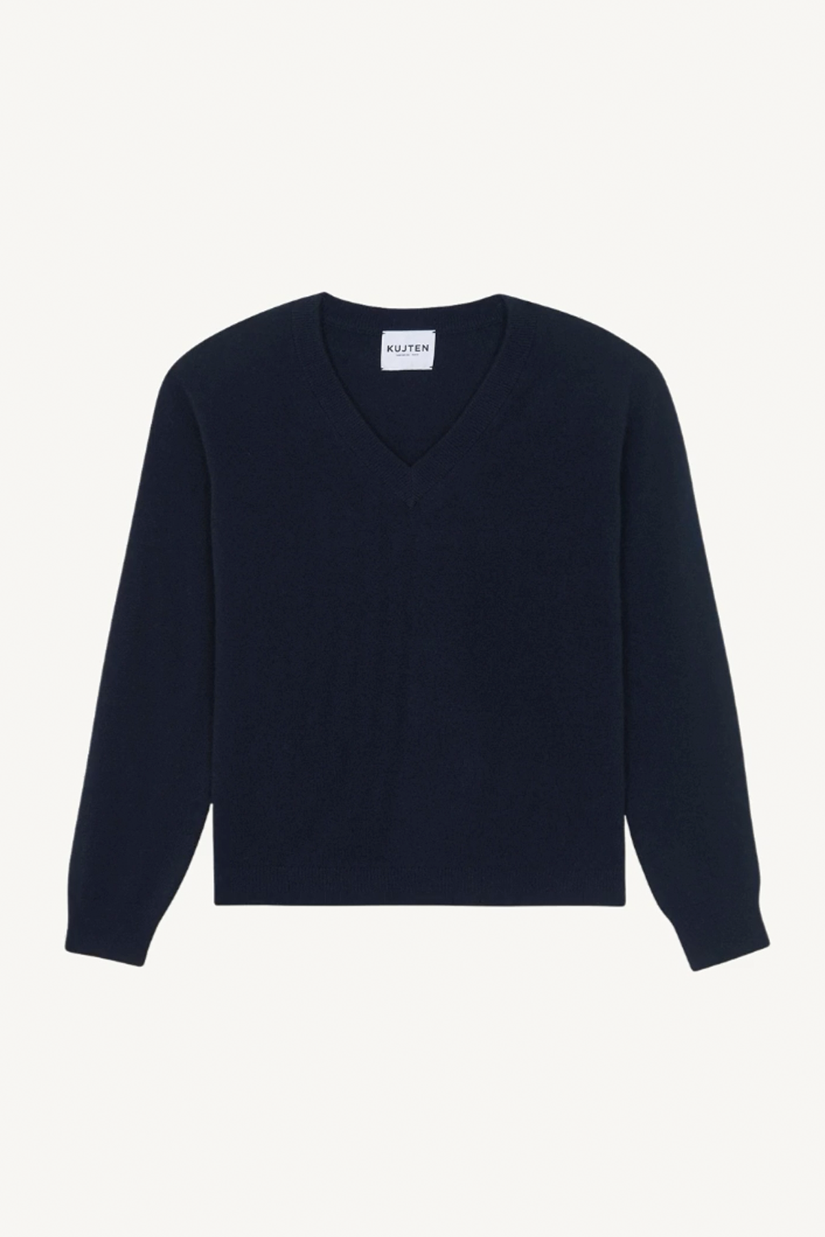 lita v neck sweater - marine fonce