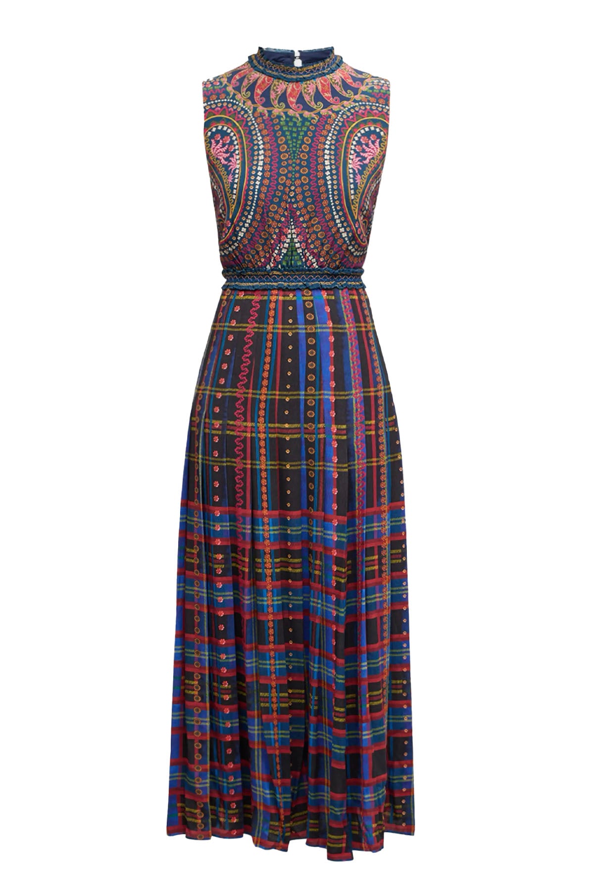 liza dress - tartan border