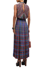 liza dress - tartan border