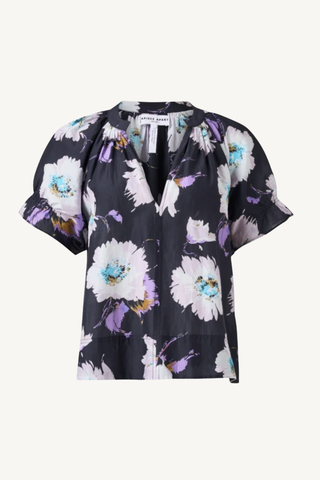lo capo top - senna floral navy