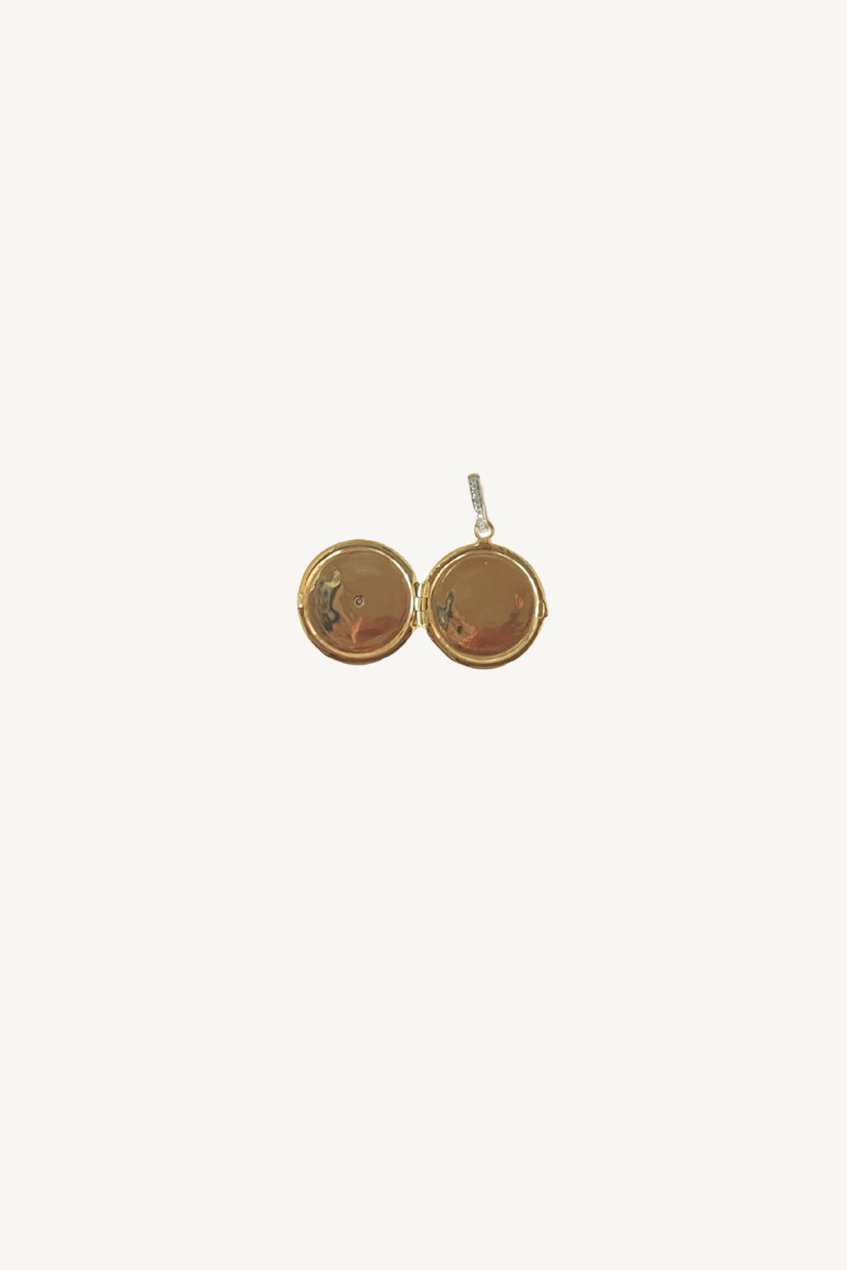 gold sunburst locket