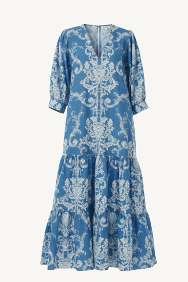 lourdes linen dress - baracco