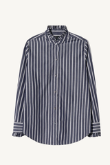 lydia shirt - charcoal stripe