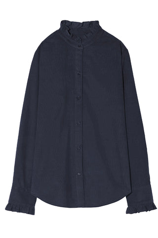 lydia shirt - dark navy corduroy