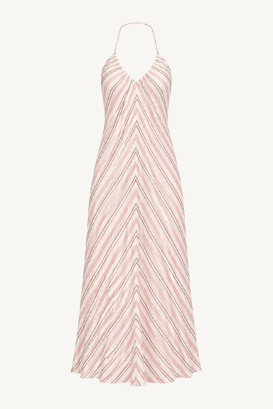 maggie dress - dusty pink stripe