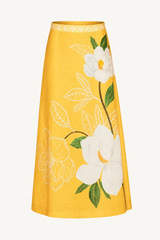 magnolia maxi skirt - positano magnolia