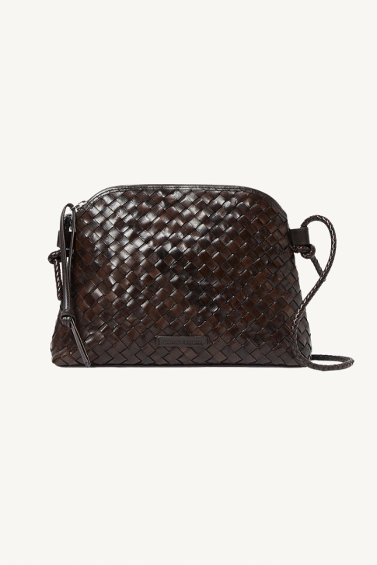 mallory woven crossbody - chocolate