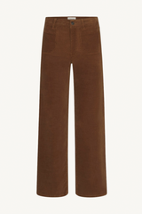 le slim palazzo modernist - brown cord