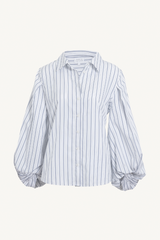marina stripe top - white/french blue