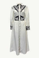 mariposa long dress - vanilla