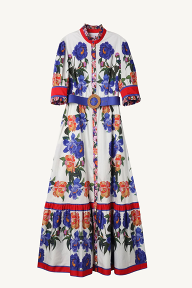 marni dress - floral candy placement