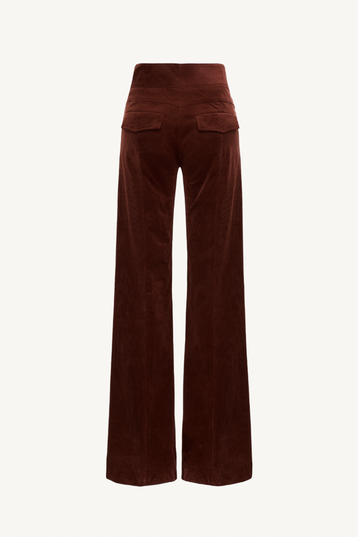 twisted structure pants - maroon
