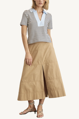 melanie top - cream/maritime blue stripe