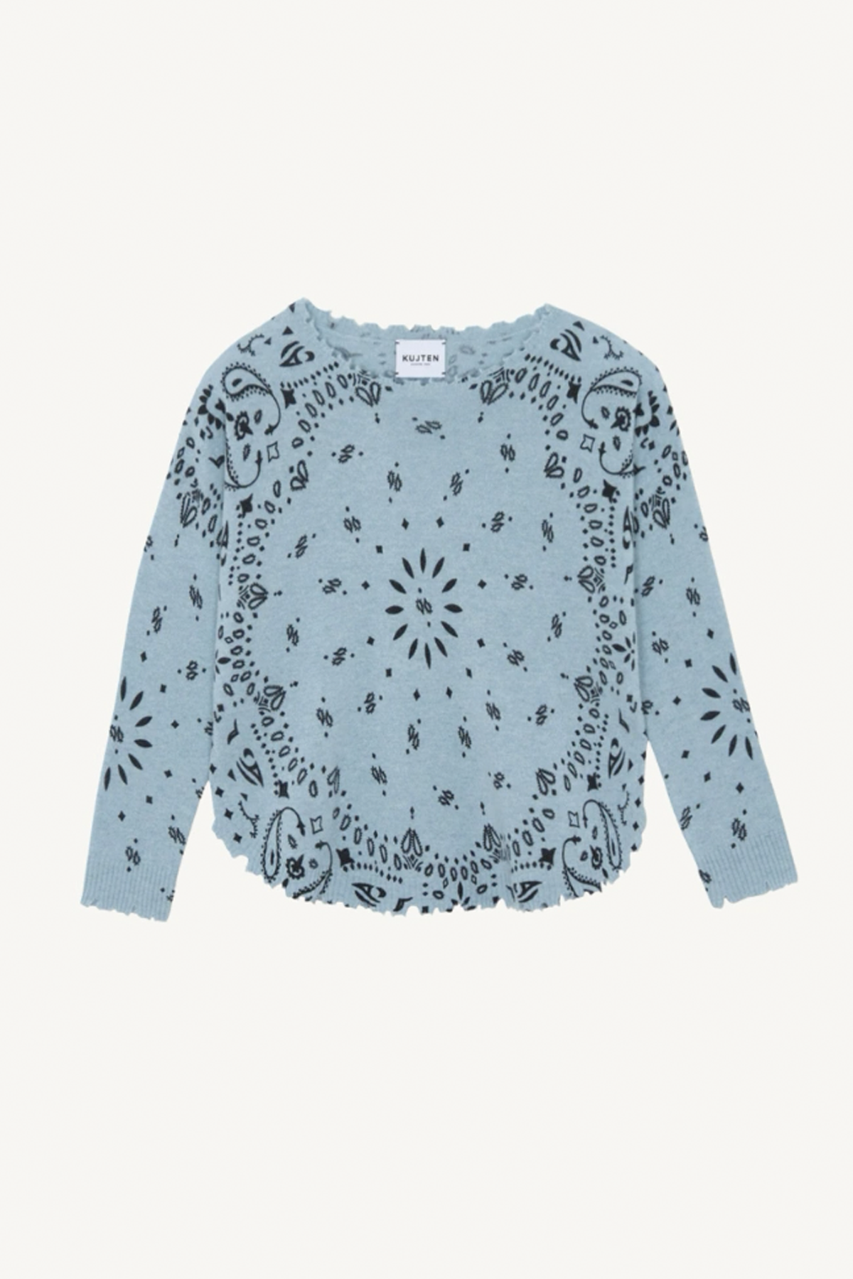 mela bandana sweater - bleu vintage