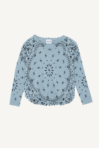 mela bandana sweater - bleu vintage