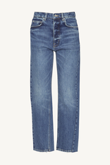 mensy mid rise jean - vintage blue wash