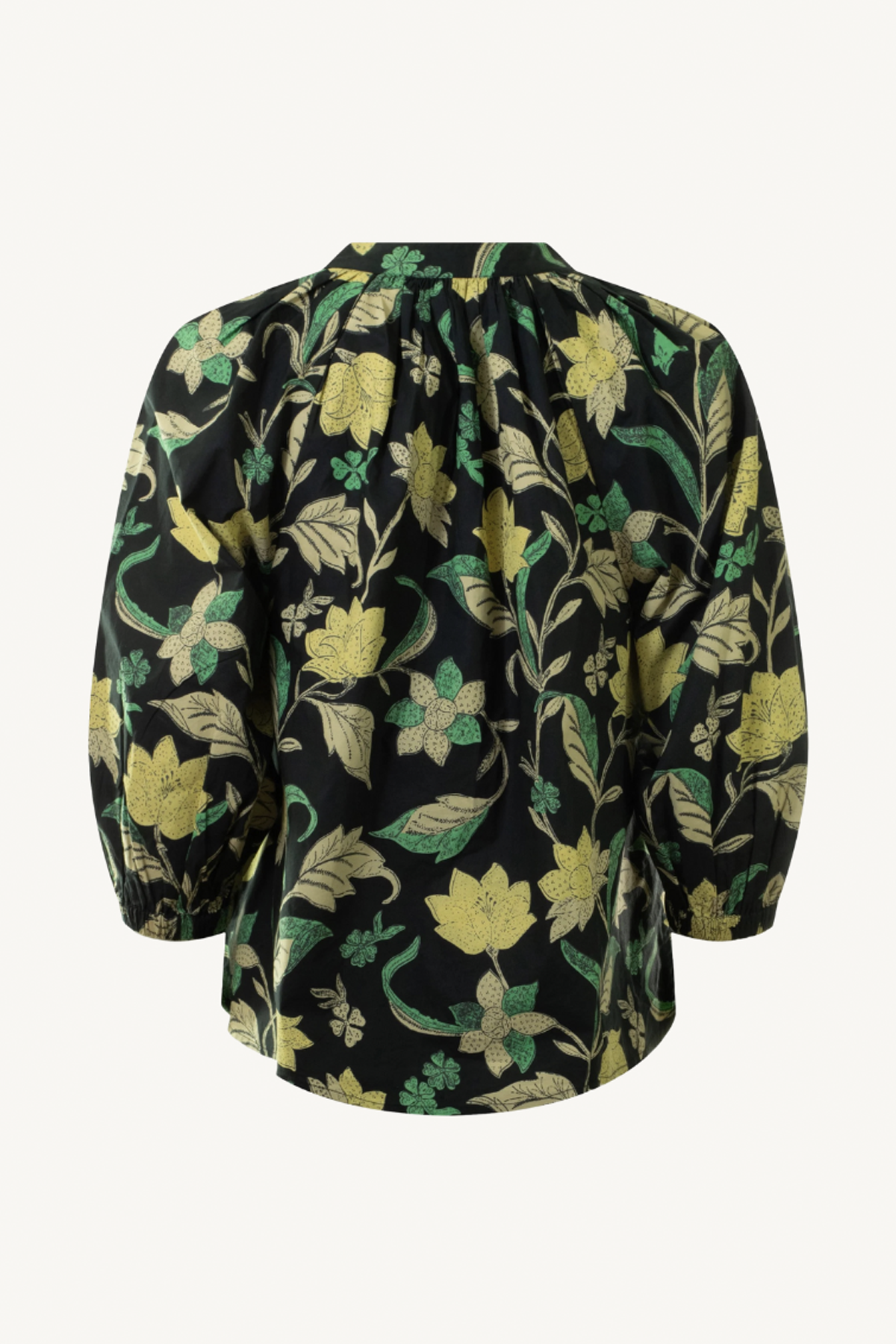messina top - essa floral citron