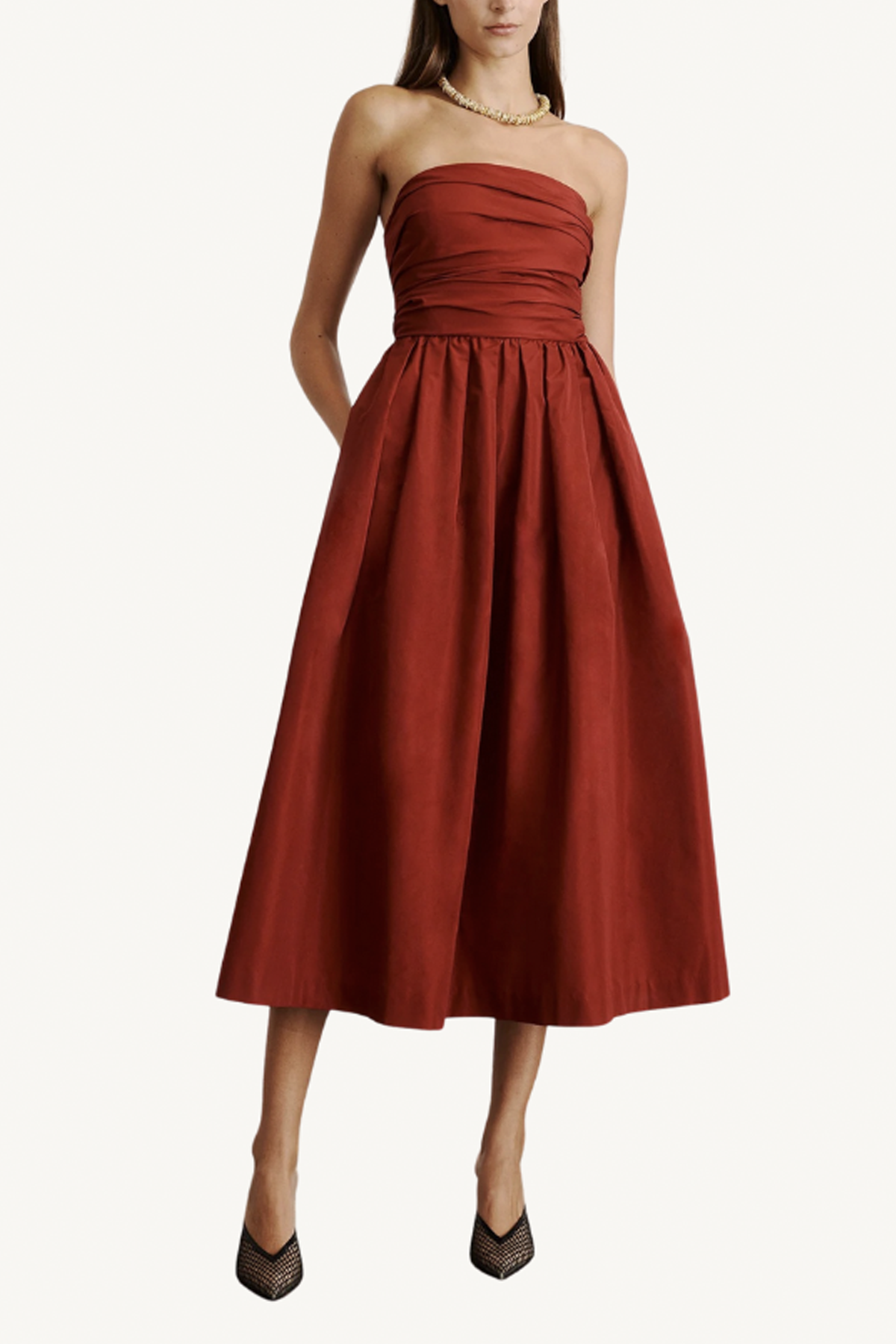 mina dress - smoked paprika