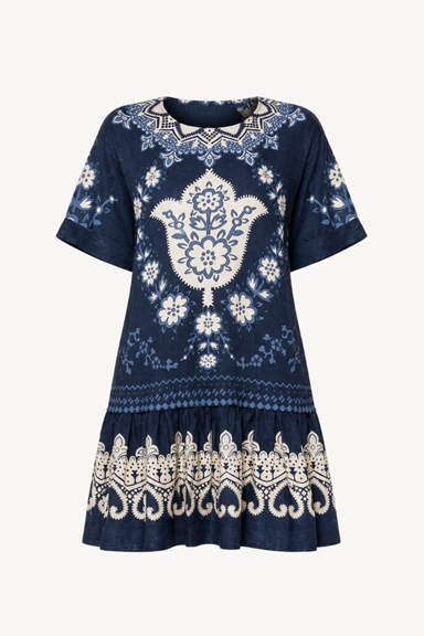 emelina mini dress - navy