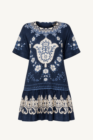 emelina mini dress - navy