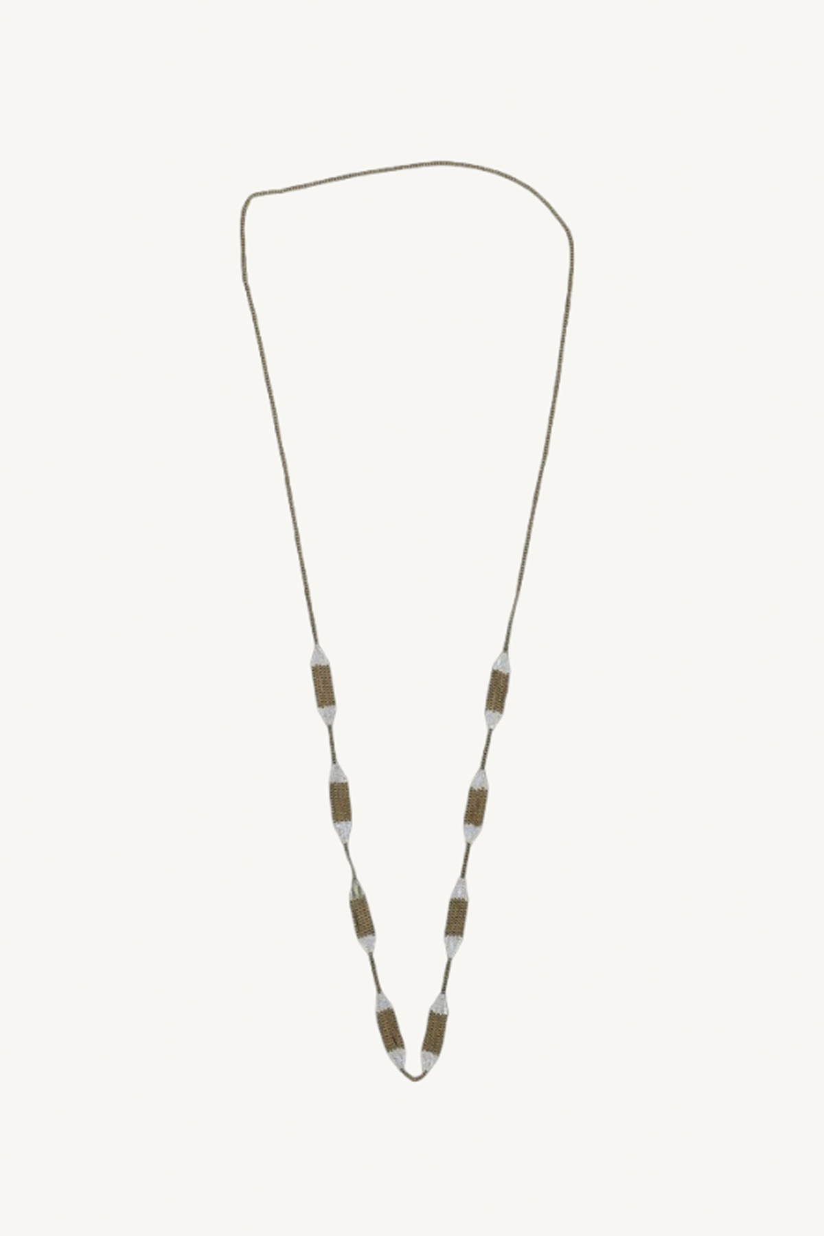 minnow necklace - brass with silver solder