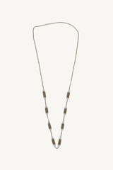 minnow necklace - brass with silver solder