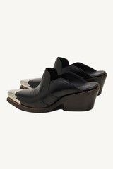 western coolness cowboy mule - black