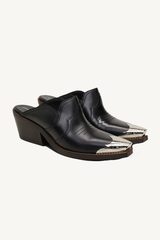 western coolness cowboy mule - black