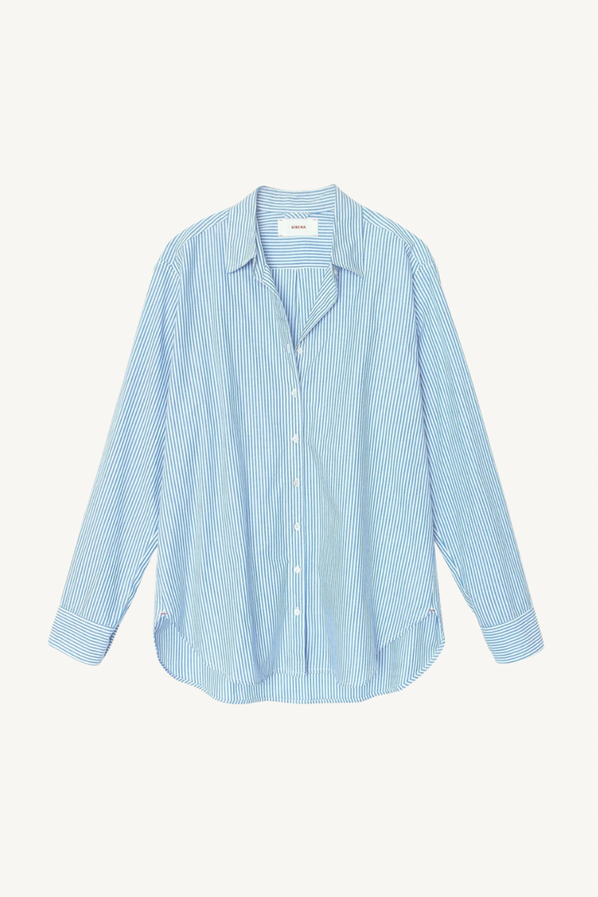 beau shirt - myrtle blue stripe