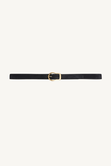 suede sensation belt- navy 2 cm