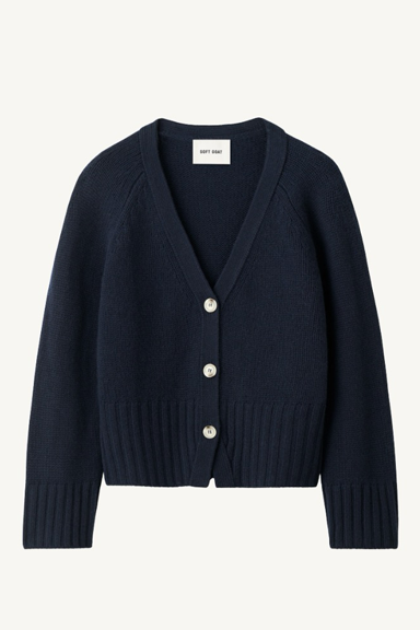 v-neck cardigan - navy