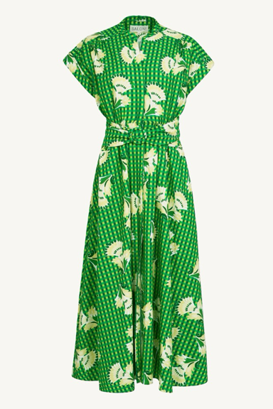 neesha-c dress - gingham bloom