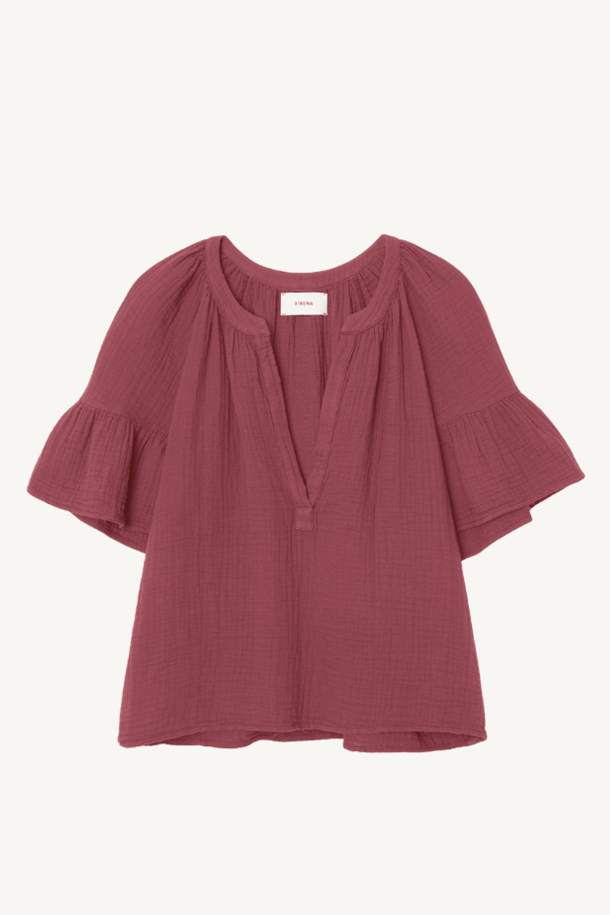 nia top - red dahlia