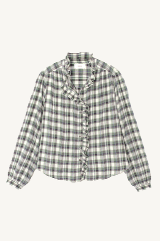 nicholson top - green brook plaid