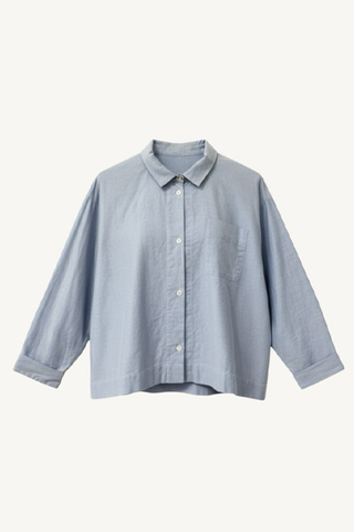 short shirt with one pocket - oxford plain