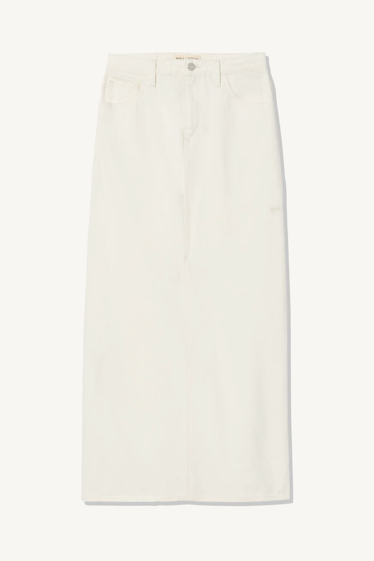ozzy denim skirt - cream