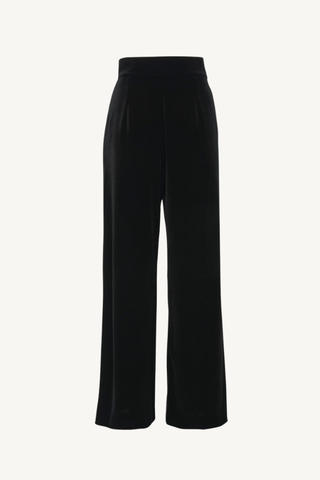 cipro palazzo trousers - accademia black velvet