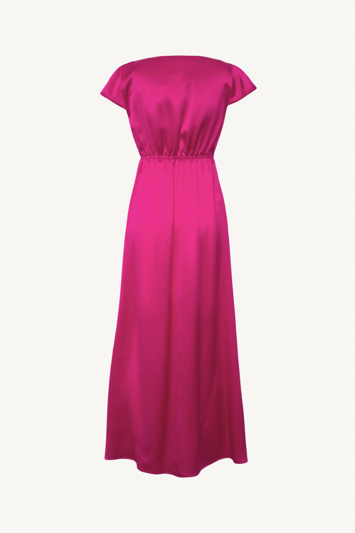 diva long dress - regio fuxia silk